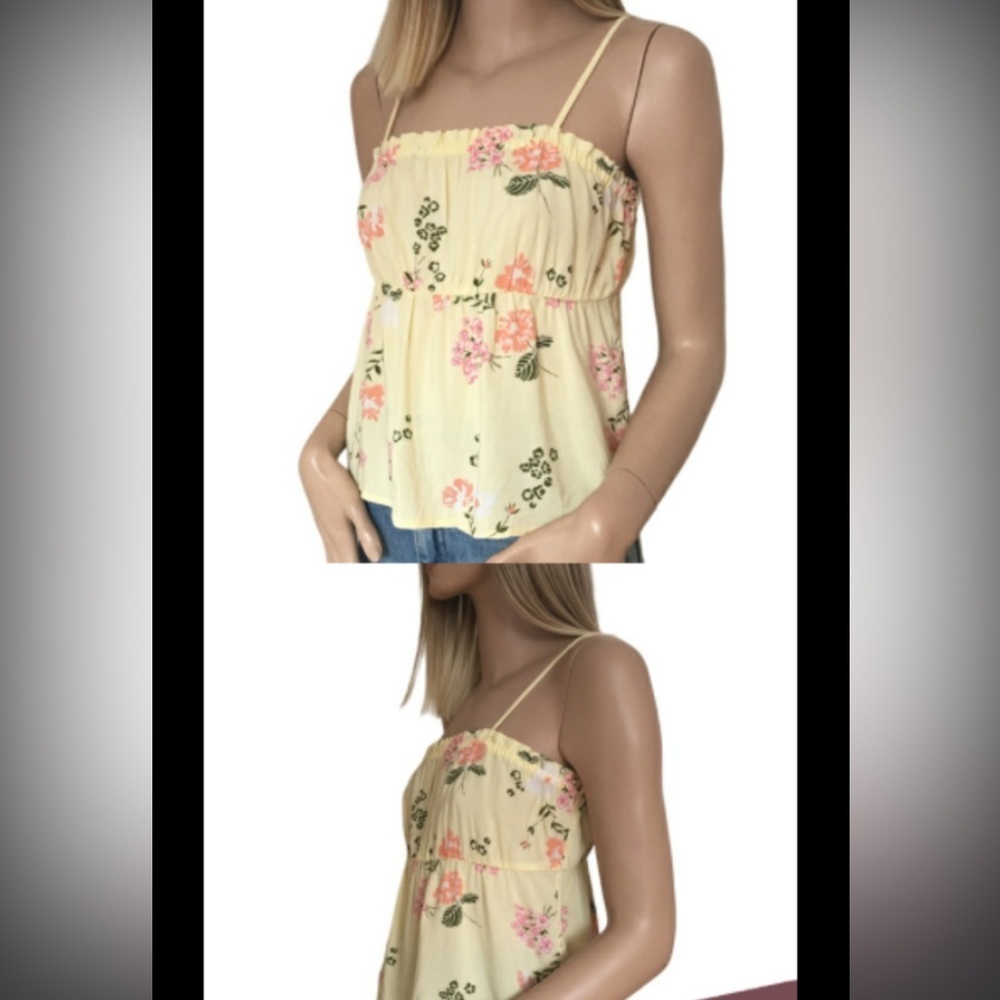 NWT Nordstrom  Abound Yellow Floral Top Nordstrom 55 whimsical fairy